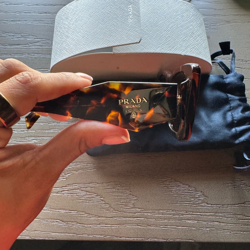 Prada Brown Tortoise Sunglasses - Picture 5 of 6